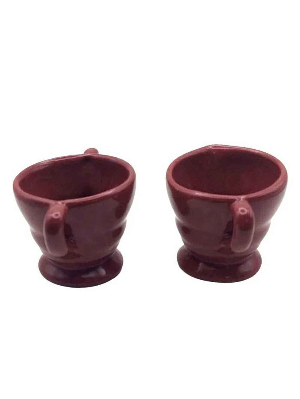 Dryden Pottery Arkansas Red Creamer Open Sugar Bowl Set #108 Collectible Vintage